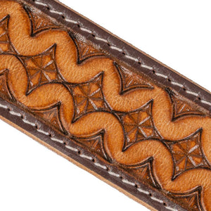 Teskey's Snake Pattern Tooled Belt MEN - Accessories - Belts & Suspenders TESKEY'S   