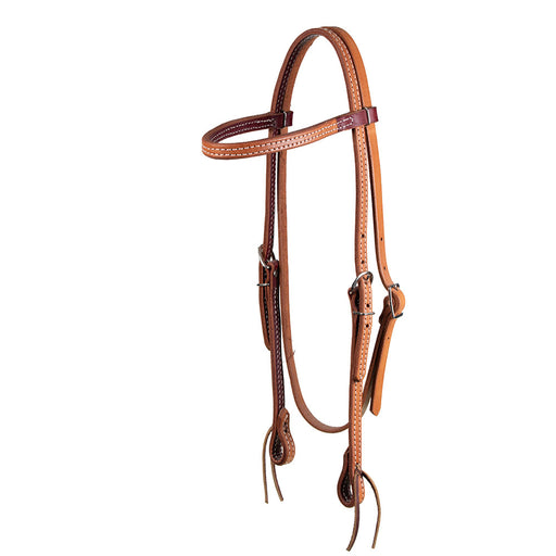 Teskey's Two Tone Browband Headstall Tack - Headstalls Teskey's
