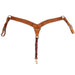 Teskey's 2" Floral Tooled Breast Collar Tack - Breast Collars Teskey's   