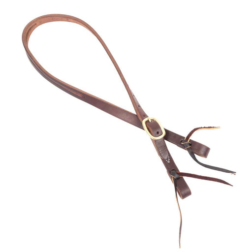 Teskey's Split Ear Headstall w/Brass Buckle Tack - Headstalls Teskey's 3/4"
