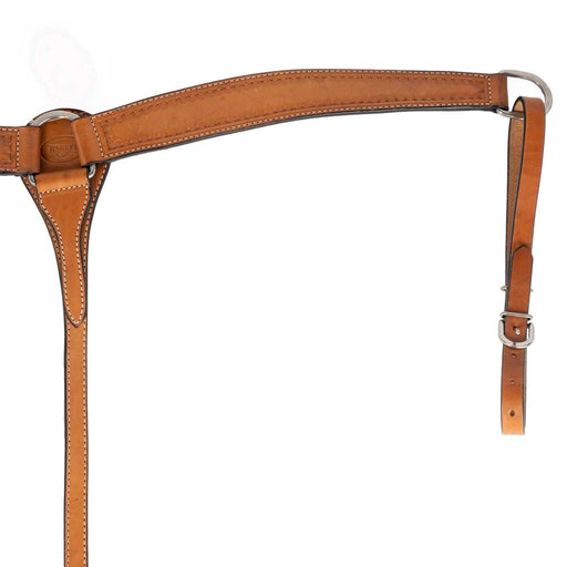 Teskey's 2" Leather Breast Collar with Shell Border Tack - Breast Collars Teskey's Light Oil  