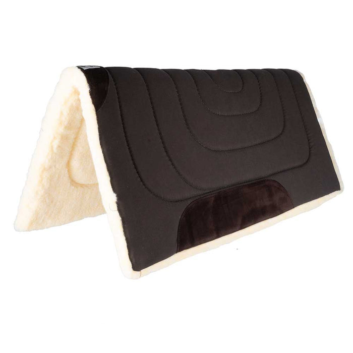 Diamond Wool Sagebrush Cutter Canvas Top Pad Tack - Saddle Pads Diamond Wool Brown (Raisin)  