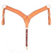 Teskey's Slickout Breast Collar w/Running W Border Tack - Breast Collars Teskey's Light Oil