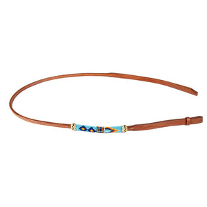 Beaded Over Under Tack - Whips, Crops & Quirts MISC Blue/Orange/Black  