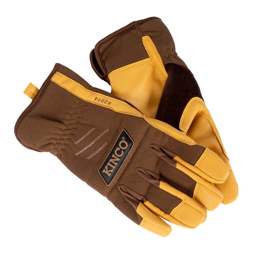 Kinco Pro Brown Synthetic Gloves For the Rancher - Gloves Kinco Medium  