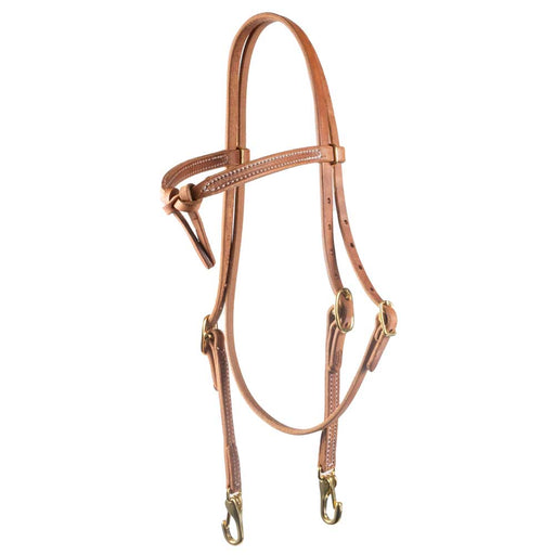 Teskey's Knotted Browband Headstall w/Snaps Tack - Headstalls Teskey's