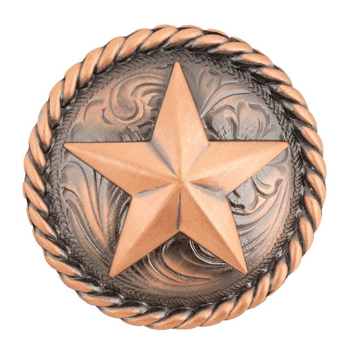 Copper Rope Edge Star Concho Tack - Conchos & Hardware MISC   