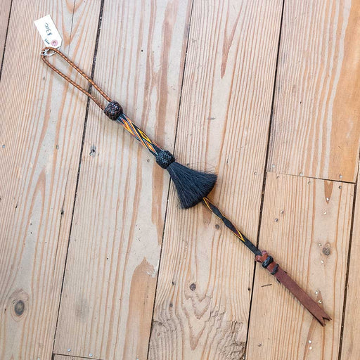 24" Braided Quirt w/Horsehair Tack - Whips, Crops & Quirts MISC