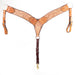 Teskey's Roughout Breast Collar w/Filigree Design Tack - Breast Collars Teskey's Light Oil