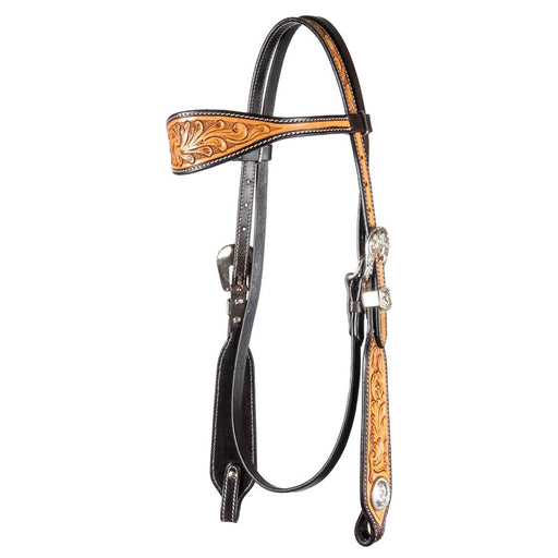 Teskey's Browband Headstall w/Floral Buckles Tack - Headstalls Teskey's