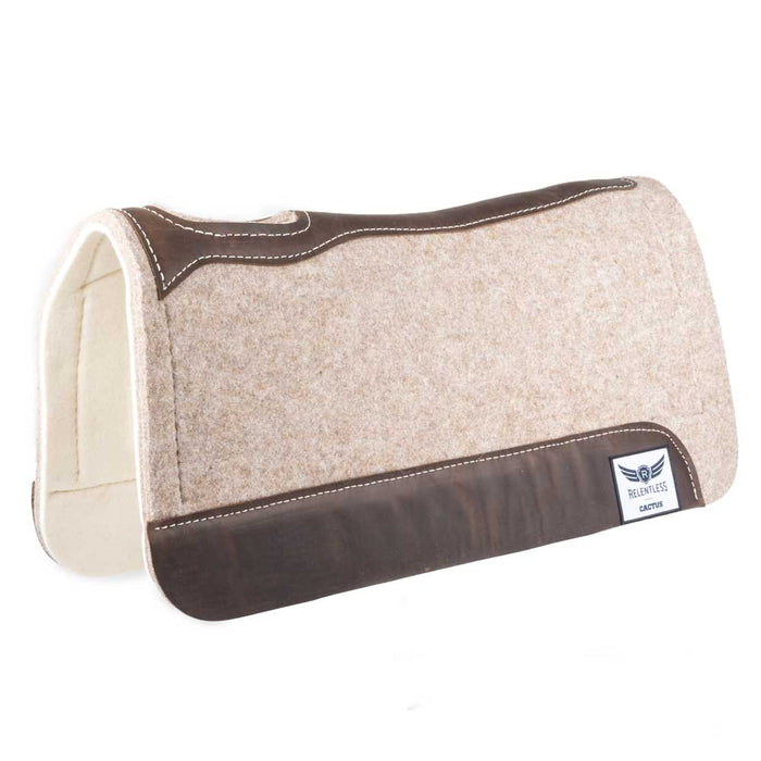 Cactus Trevor Brazile 31" x 30" Orthopedic Relentless Felt Gel Pad Tack - Saddle Pads Cactus Tan 1"