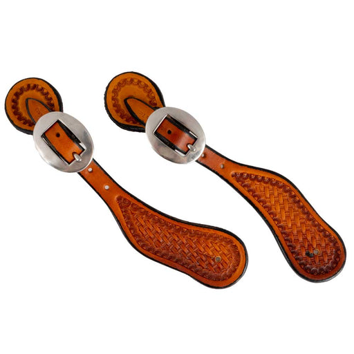 Cowperson Tack Chestnut Spur Straps Tack - Spur Straps Cowperson Tack   