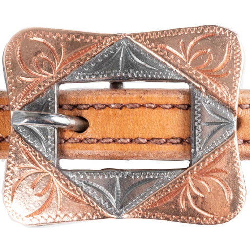 Teskey's Premium Rectangle Buckle w/Copper Accents Tack - Conchos & Hardware Teskey's 3/4"