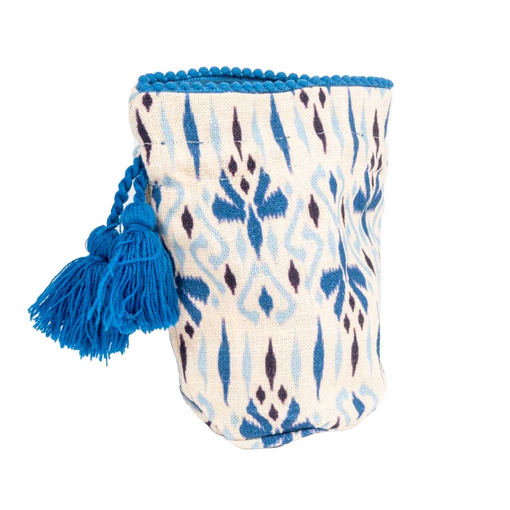 Ikat Jewelry Pouch - Blue - FINAL SALE WOMEN - Accessories - Small Accessories LivyLou   