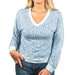 Lucky Brand Blue Leopard Print Sweater WOMEN - Clothing - Sweaters & Cardigans Lucky Brand Jeans   