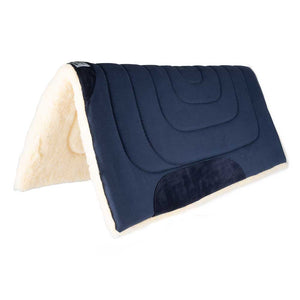 Diamond Wool Sagebrush Cutter Canvas Top Pad Tack - Saddle Pads Diamond Wool Navy (Indigo)  