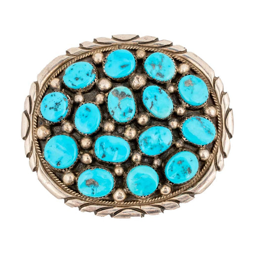 Tommy Moore Kingsman Turquoise Belt Buckle WOMEN - Accessories - Belts Charlotte's Collection   