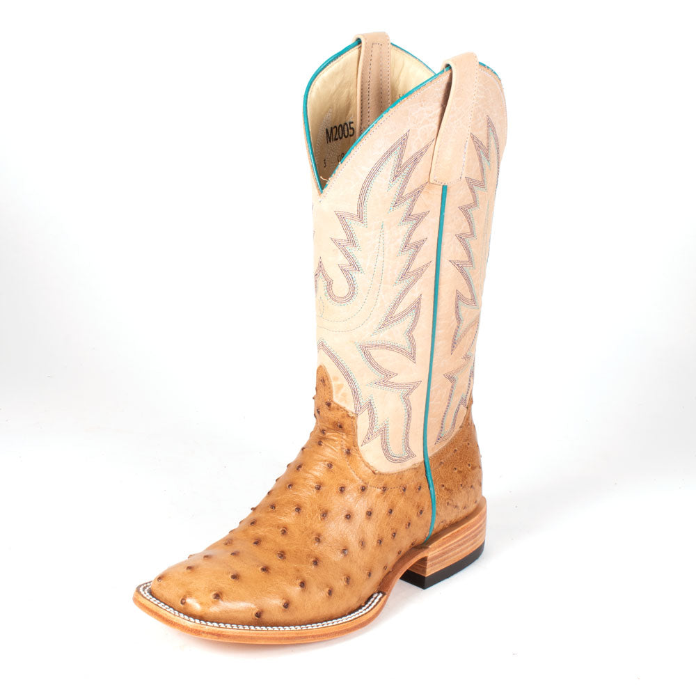 Macie Bean Antique Saddle Full Quill Ostrich Boot WOMEN - Footwear - Boots - Western Boots Macie Bean   