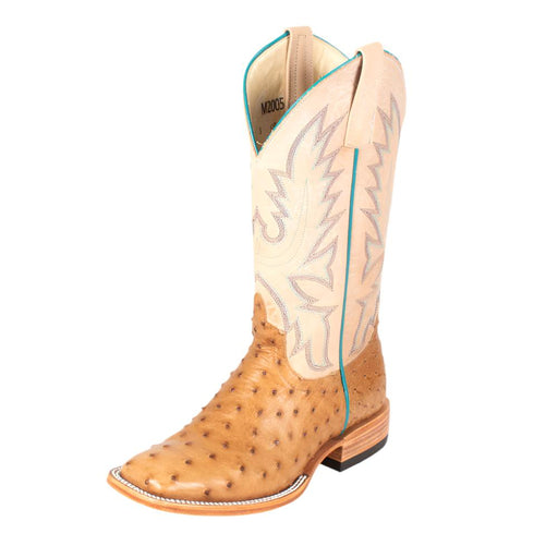 Macie Bean Antique Saddle Full Quill Ostrich Boot WOMEN - Footwear - Boots - Exotic Boots Macie Bean   