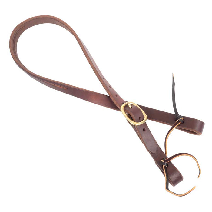 Teskey's Split Ear Headstall w/Brass Buckle Tack - Headstalls Teskey's 1"