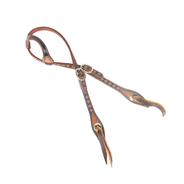 NEW Teskey's Floral Diamond One Ear Headstall Sale Barn Teskey's   