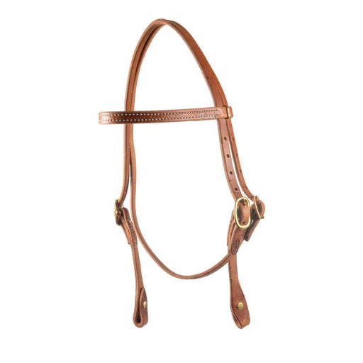 Teskey's Browband Headstall w/Chicago Screws Tack - Headstalls Teskey's