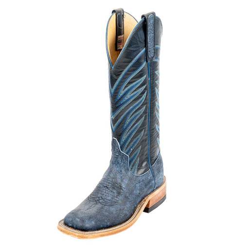Anderson Bean Women's Blue Safari Giraffe Boot - Teskey's Exclusive - FINAL SALE WOMEN - Footwear - Boots - Exotic Boots Anderson Bean Boot Co. 5.5 A 