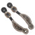 Teskey's Chocolate Moss Grey Floral Spur Straps- Youth Tack - Bits, Spurs & Curbs - Spur Straps Teskey's   