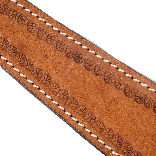 Teskey's One Ear Roughout Headstall w/Floral Border Tack - Headstalls Teskey's