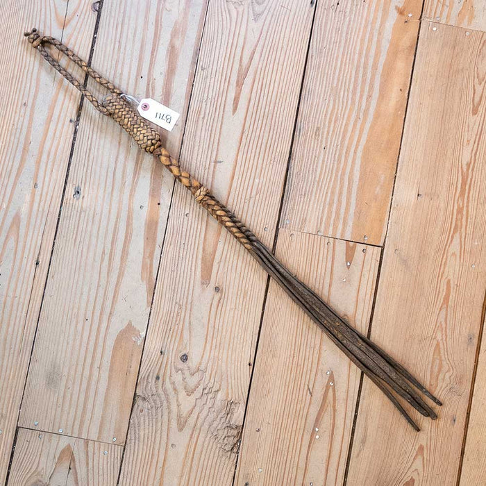 30" Leather & Rawhide Quirt w/Leather Poppers Tack - Whips, Crops & Quirts MISC