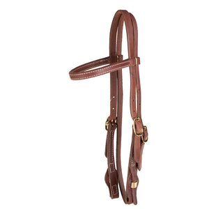 Teskey's Quick Change Stitched Browband Headstall Tack - Headstalls Teskey's Heavy Oil  