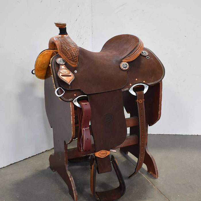 15" TESKEY'S CALF ROPING SADDLE Saddles - New Teskey's Saddlery