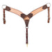 Teskey's Roughout Breast Collar with Floral Tooling Tack - Breast Collars Teskey's Chocolate  
