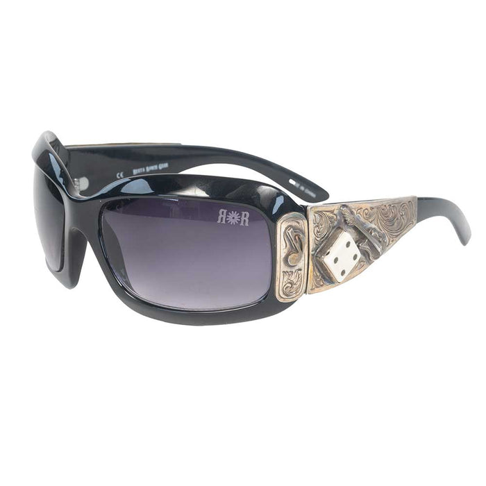 Used Hand Engraved Silver Music & Dice Sunglasses Sale Barn MISC