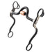 Black Curb Bit with Copper Inlay and Roller Tack - Bits Formay   