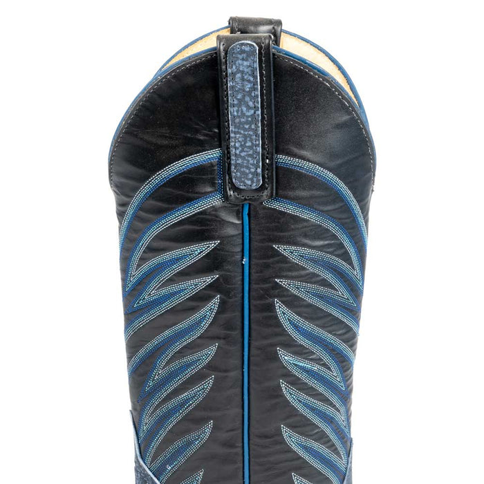 Anderson Bean Women's Blue Safari Giraffe Boot - Teskey's Exclusive - FINAL SALE WOMEN - Footwear - Boots - Exotic Boots Anderson Bean Boot Co.   