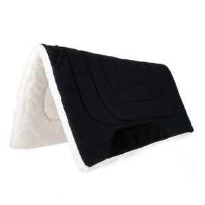 Diamond Wool Sagebrush Cutter Wool Top Pad Tack - Saddle Pads Diamond Wool Black (Charcoal)  