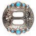 Slotted Stock Show With Turquoise 1 1/2" Concho Tack - Conchos & Hardware MISC   