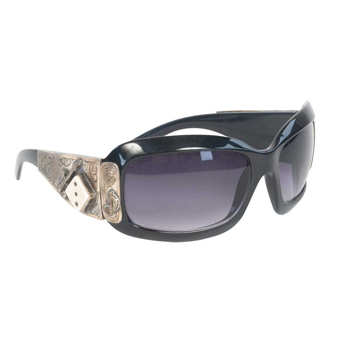 Used Hand Engraved Silver Music & Dice Sunglasses Sale Barn MISC