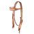 Teskey's Roughout Browband Headstall With Flower Tooling Tack - Headstalls Teskey's   