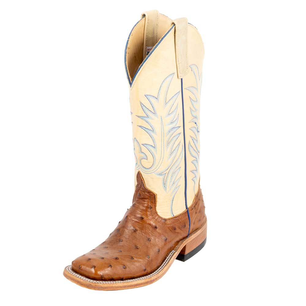 Ostrich Boots Square Toe Boots Womens Anderson Bean Women's Peanut