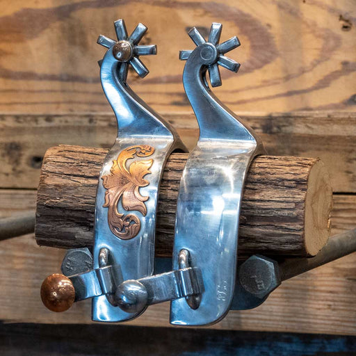 Brian Strange Copper Mounted Spurs Tack - Spurs Brian Strange