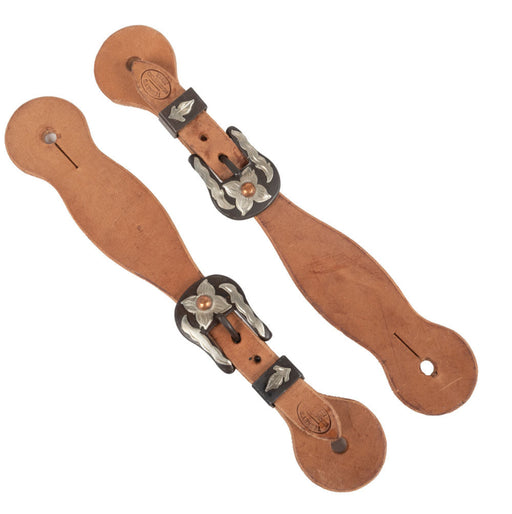 Teskey's Ladies Harness Leather Spur Straps Tack - Spur Straps Teskey's