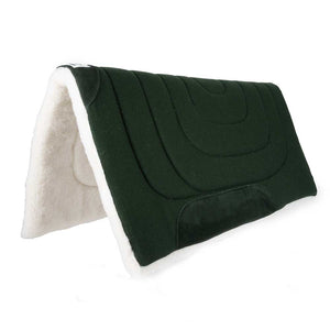 Diamond Wool Sagebrush Cutter Wool Top Pad Tack - Saddle Pads Diamond Wool Green (Forest)  