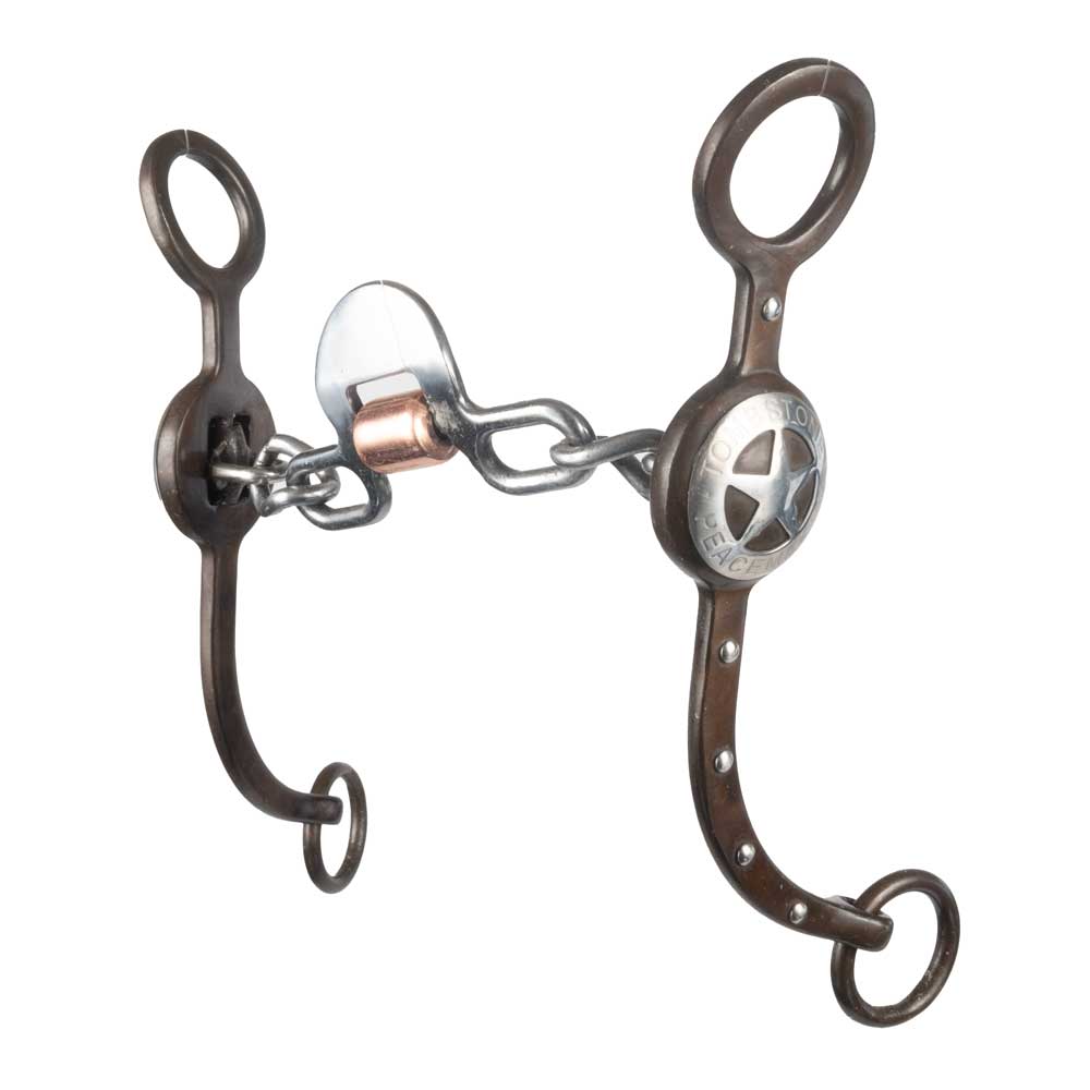 Cowboy Tack Tombstone Peacemaker Loose Ring Chain Spoon Bit Tack - Bits, Spurs & Curbs - Bits COWBOY TACK   
