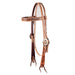 Teskey's Big Sky Collection Feather Browband Headstall Tack - Headstalls Teskey's Premium Buckle  