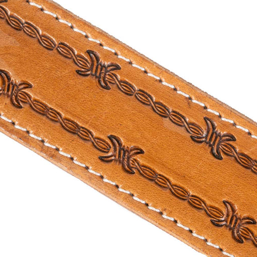 Teskey's Barbwire Tooled Belt MEN - Accessories - Belts & Suspenders Teskey's   