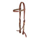 Teskey's Browband Headstall w/Rawhide Accents Tack - Headstalls Teskey's Heavy Oil