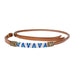 Teskey's Hand Beaded Navy, White, & Green Over & Under Tack - Whips, Crops & Quirts TESKEY'S   