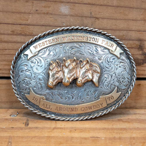 Western Washington Fair All Around Cowboy Belt Buckle ACCESSORIES - Additional Accessories - Buckles MISC